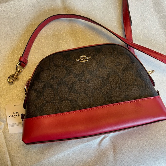 NWT Coach Monogram crossbody purse - Picture 1 of 8